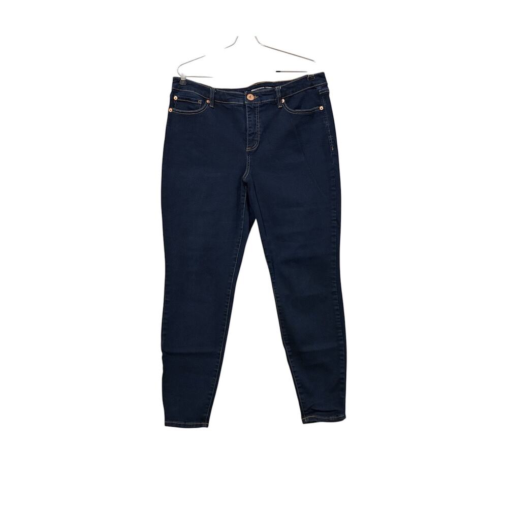 INC Concepts Madison Skinny Jeans Dark Wash Stretch 14/32 Denim Curvy Ankle